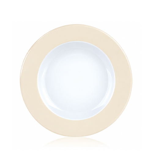 500123.222 Bord diep diam. 23cm. Ocean kleur Vanilla mist Nova